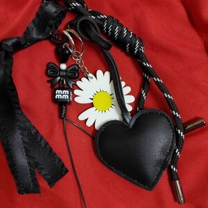 Black Heart Key & Card Holder